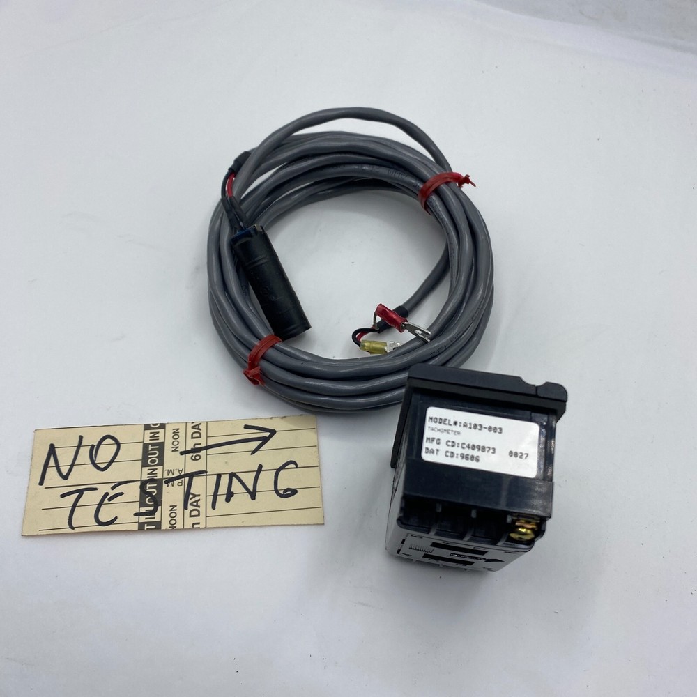 DYNAPAR A103-003 TACHOMETER GENERATOR 4 DIGIT WITH CABLE A103003 NO TESTING! 🎯
