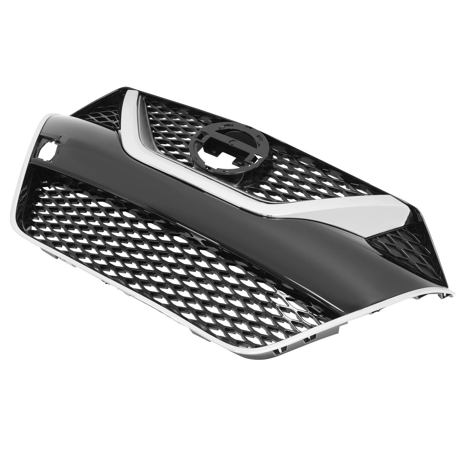 Fits Nissan Maxima 2016 2017 2018 Front Upper Bumper Grille Black & Chrome Trim