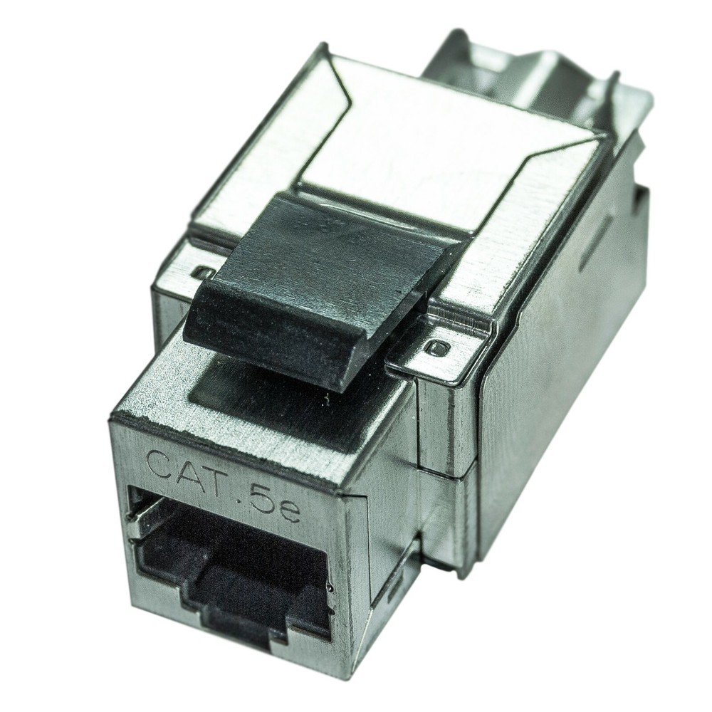 25 Pack Shielded CAT5e Keystone RJ45 Ethernet Network 110 Tool-Less Snap-In Jack