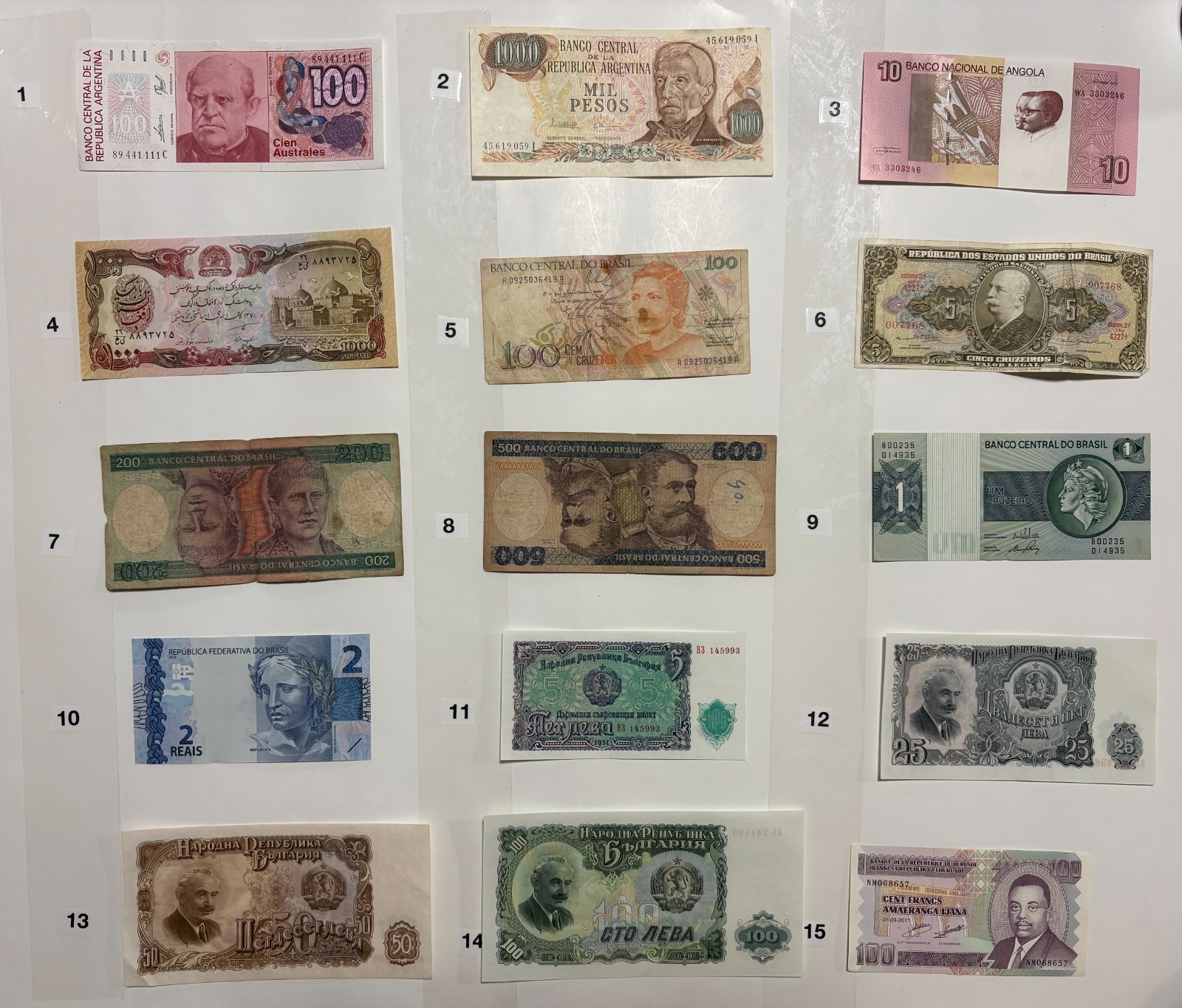YOU PICK THE BILLS Mixed Foreign Currency World Paper Money (SEE DESCRIPTION)