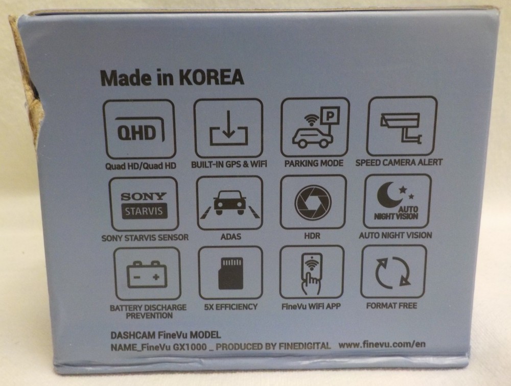 Finevu GX1000 DashCam Kit