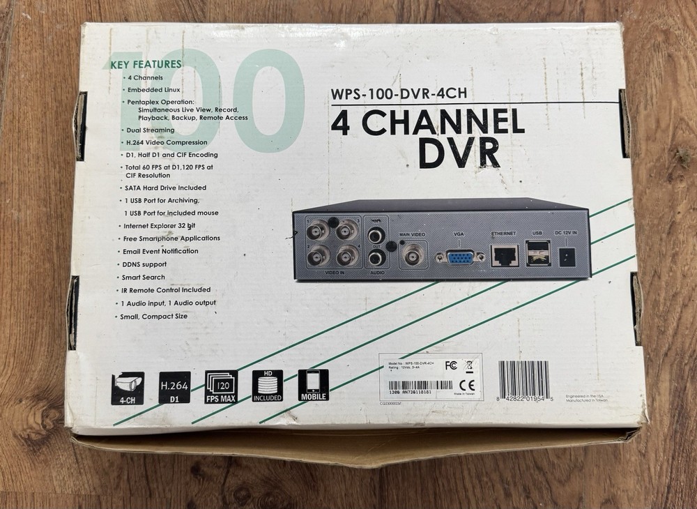 Wirepath Surveillance WPS-100-Digital Video Recorder DVR Camera Security System