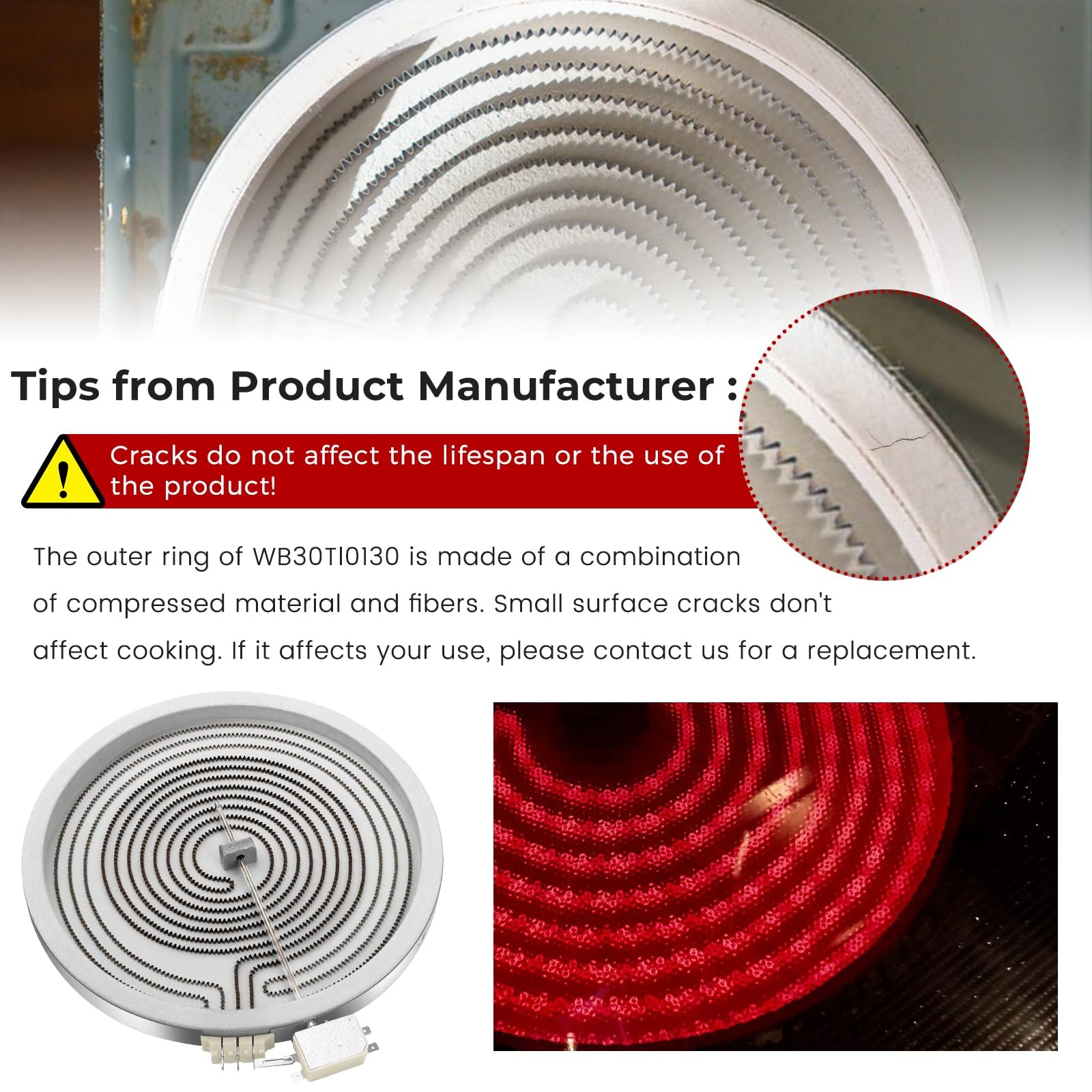 𝟮𝟬𝟮𝟲 𝙐𝙥𝙜𝙧𝙖𝙙𝙚𝙙 WB30T10130 Range 12 inch Dual Haliant Surface Eleme...