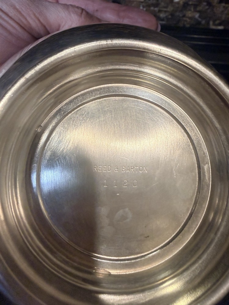 Reed & Barton Decorative Silverplate Round Bowl, Model 1120, Elegant Tableware