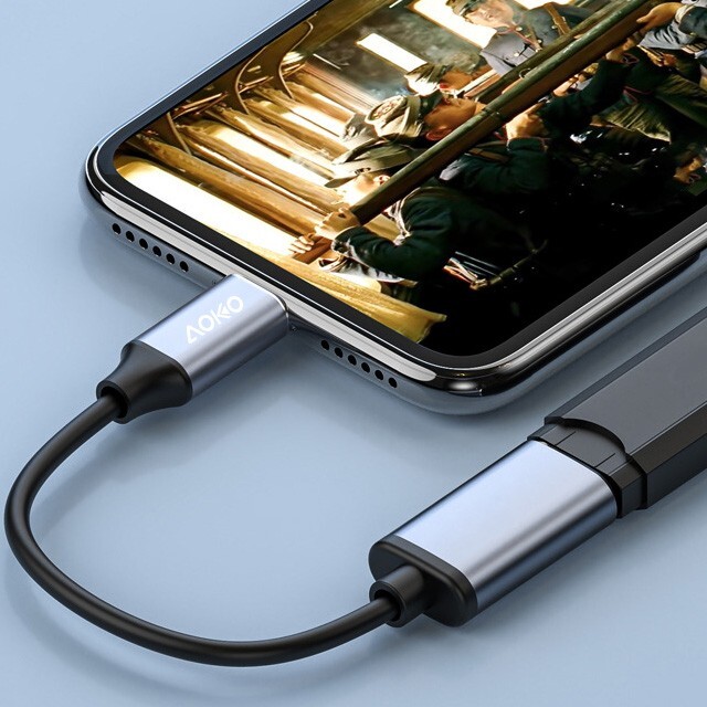 AOKO iPhone to USB-A Adapter – High-Speed USB 3.0, Compact & Durable