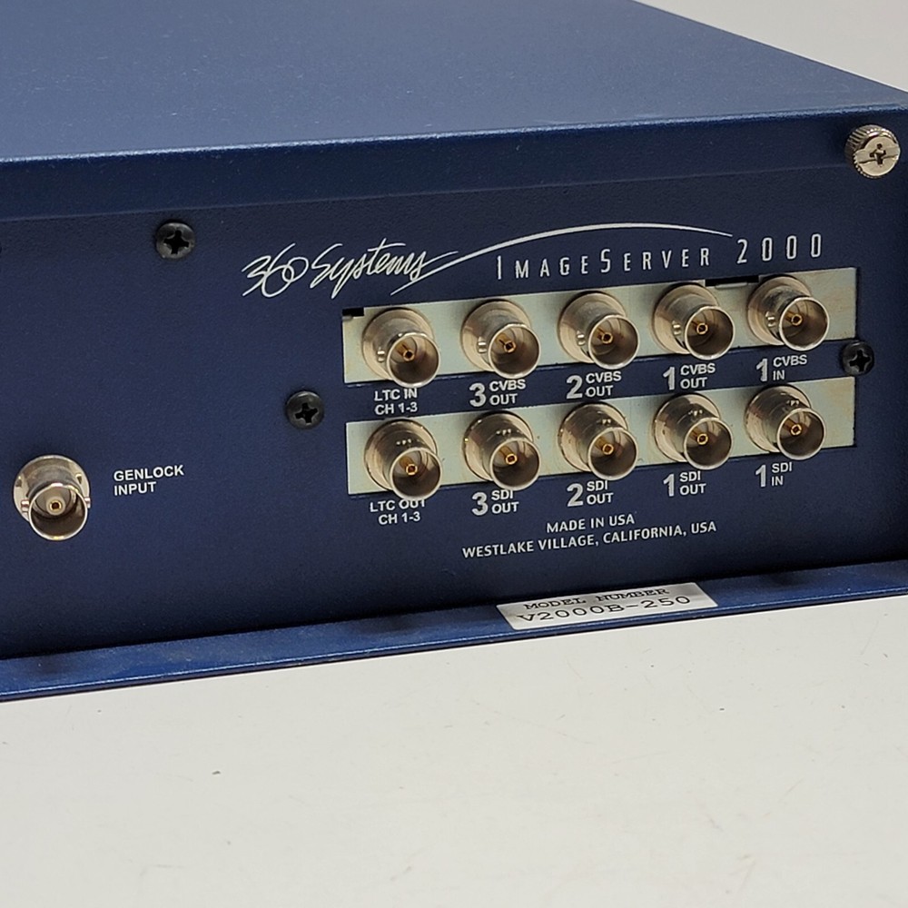 360 Systems ImageServer 2000 Model Number V2000B-250 Broadcast Server