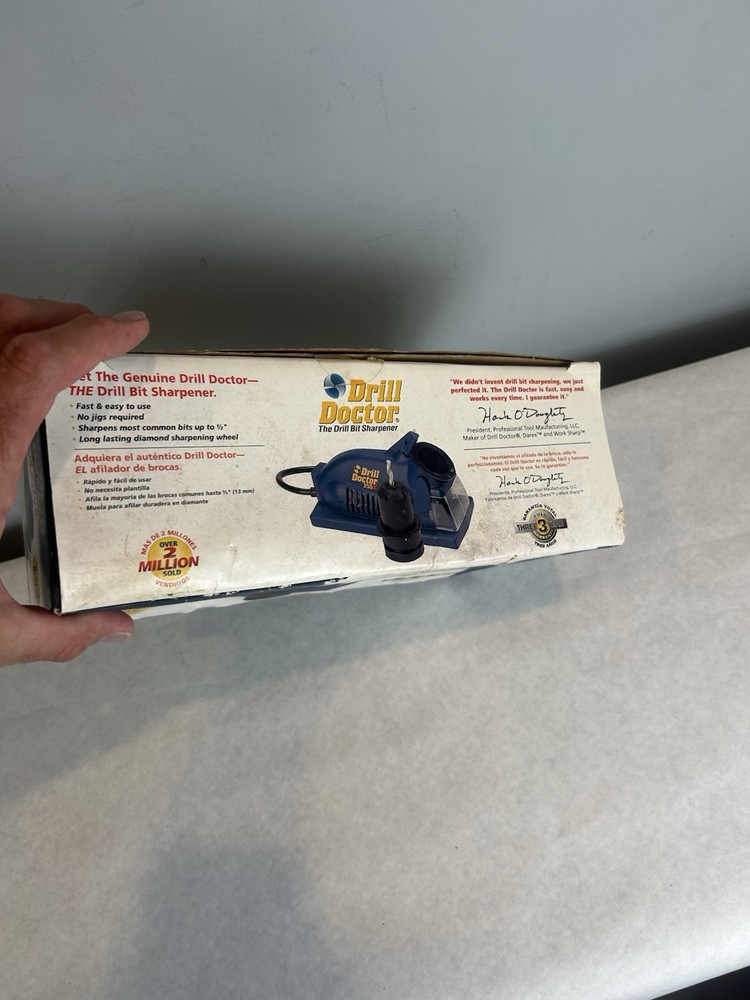 Drill Doctor DD350X Drill Bit Sharpener Unused Open Box Complete