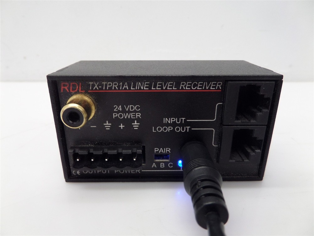 RDL TX-TPR1A Active Single-Pair Line Level Receiver
