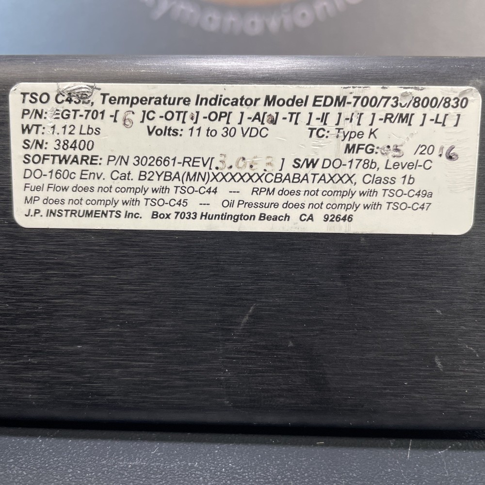 JP Instruments EDM 700