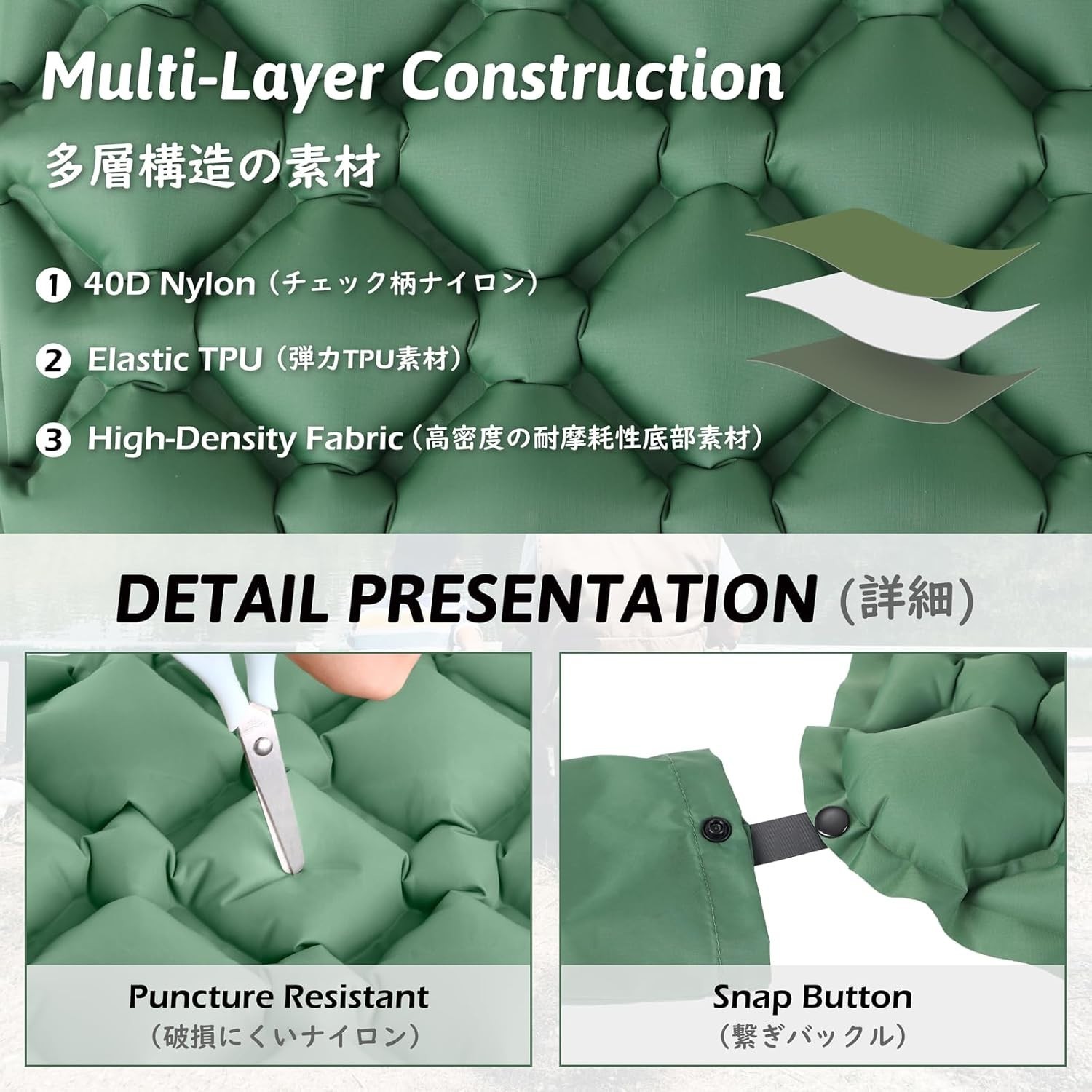 Inflatable Seat Cushion Ultralight, Compact Air Pad with Storage Bag Travel