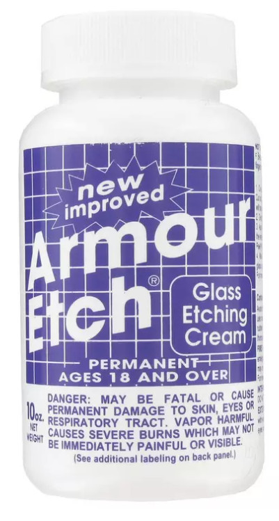 Armour Etch Glass Etching Cream 10 floz New