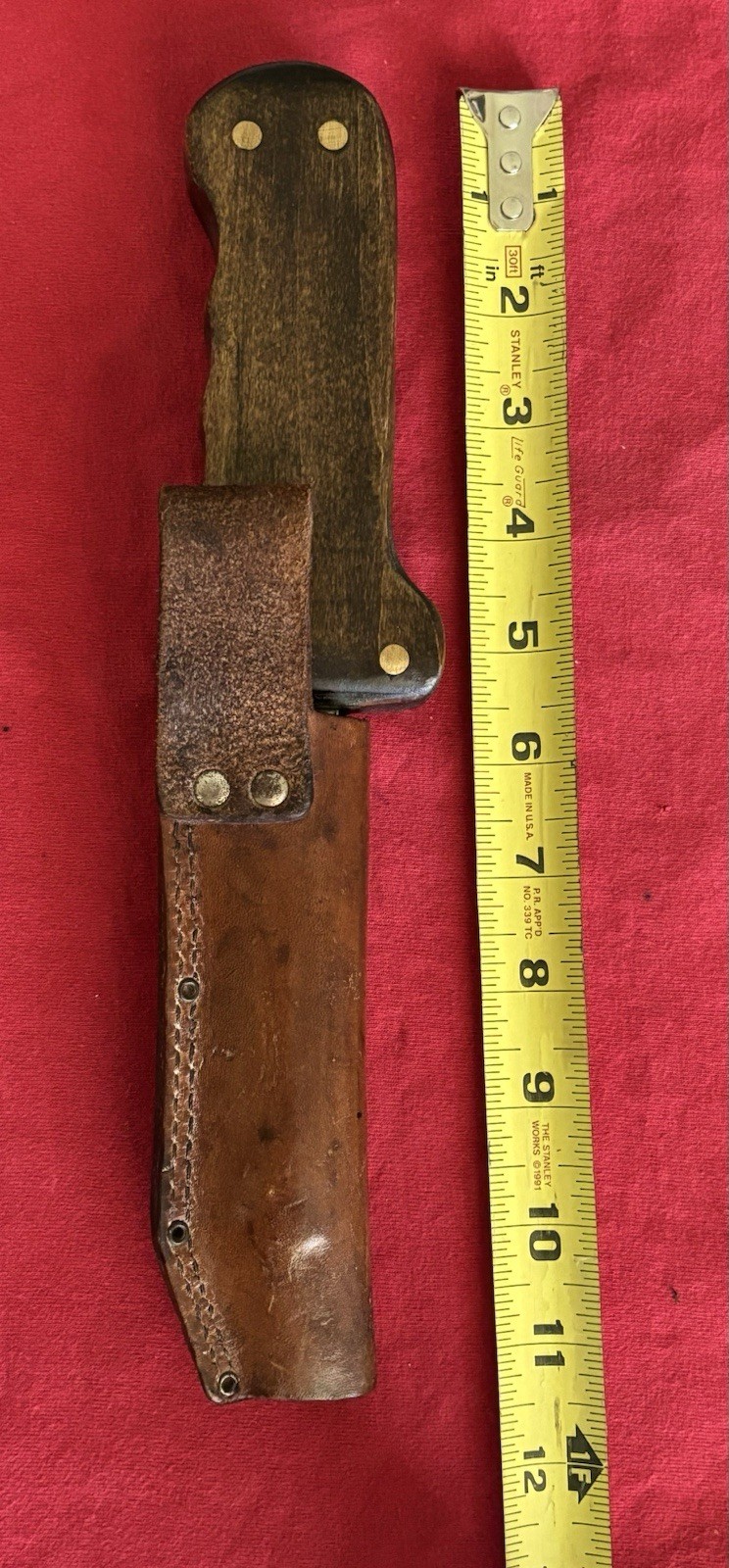 WW1 1914-1918 ENGLISH TRENCH SPIKE KNIFE - NEW WOOD GRIP