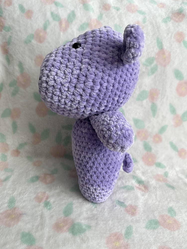 Hand Crocheted Hippo