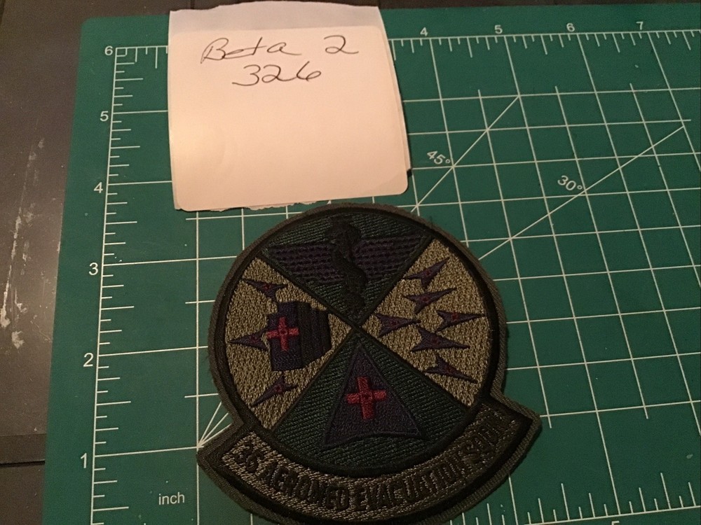 36th Aeromedical Evacuation Squadron patch US Air Force USAF Subdued