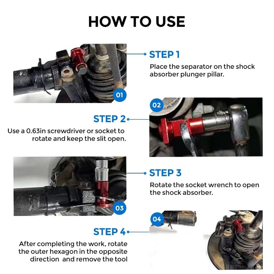 3Pcs Strut Spreader Tool, Universal Steering Suspension Knuckle...