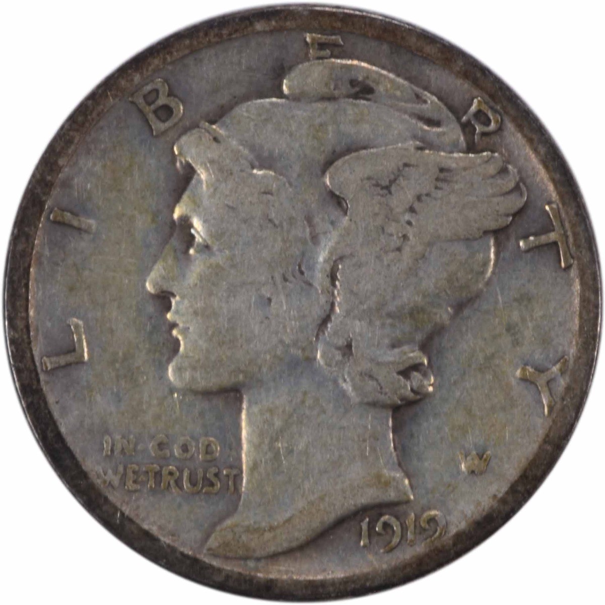 1919-D Mercury Dime VG
