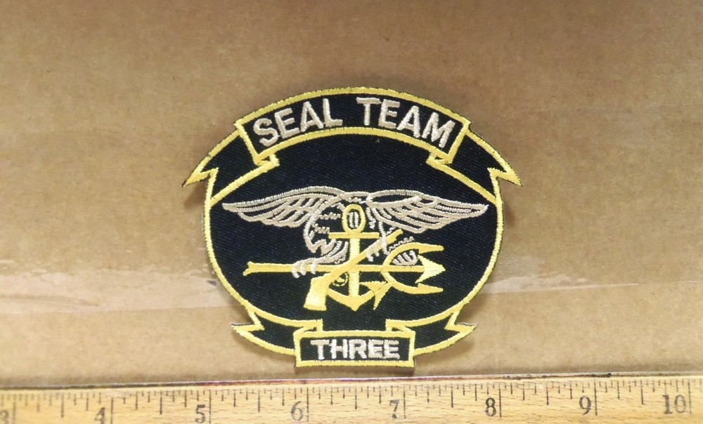 U.S. Navy - Seal Team Three Embroidered Patch
