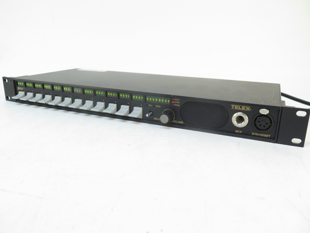 RTS Telex Bosch KP 12 12 Position Key Panel Intercom System KP12 with Rack Ears