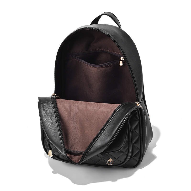 Black small back pack purse for women