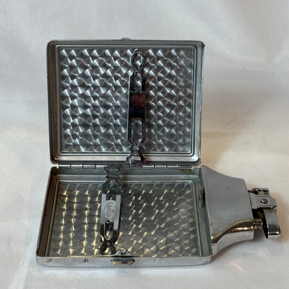 Vtg Ronson Mastercase Lighter Cigarette Case Combo