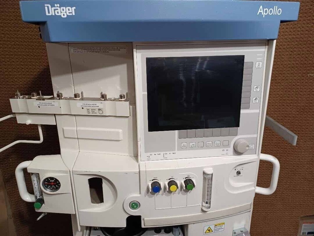 DRAGER APOLLO ANESTHESIA MACHINE WITH (4.30.05 SOFTWARE VERSION MAN.SPONT VOL...