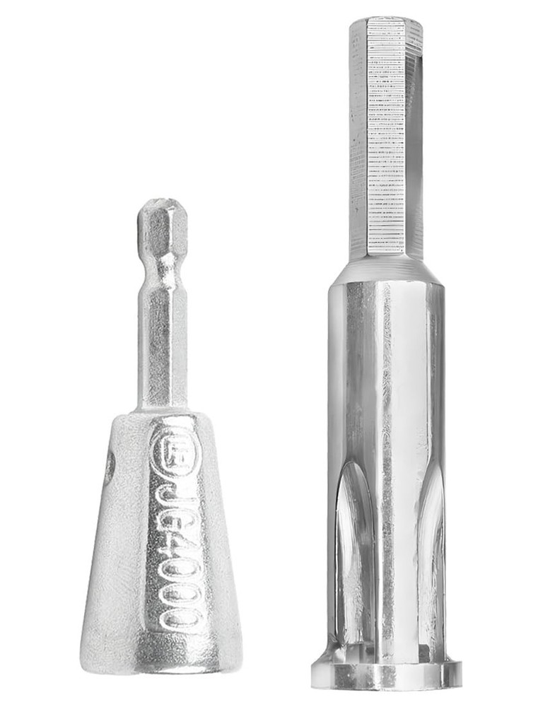 Saipe 2pcs Wire Twisting Tool 6mm Hex Shank Electrical Cable Silver