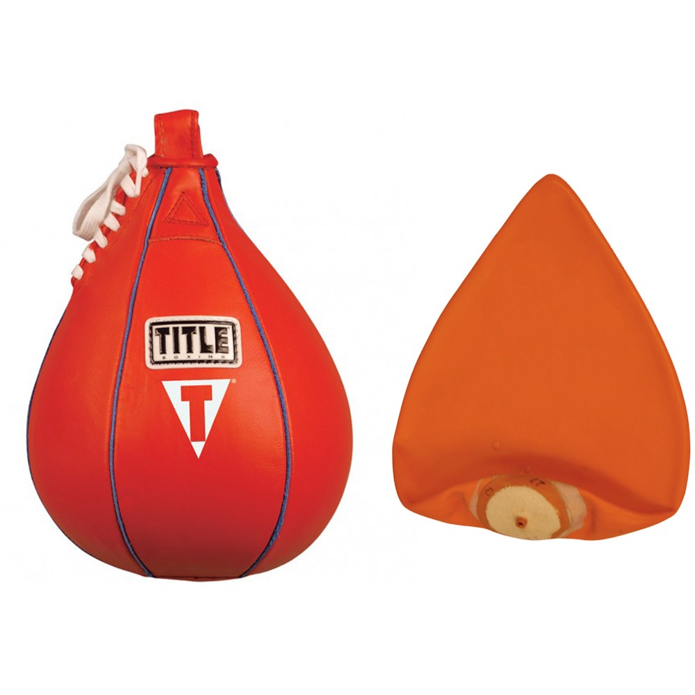 Title Boxing Leather Speed Bag and Bladder - Small