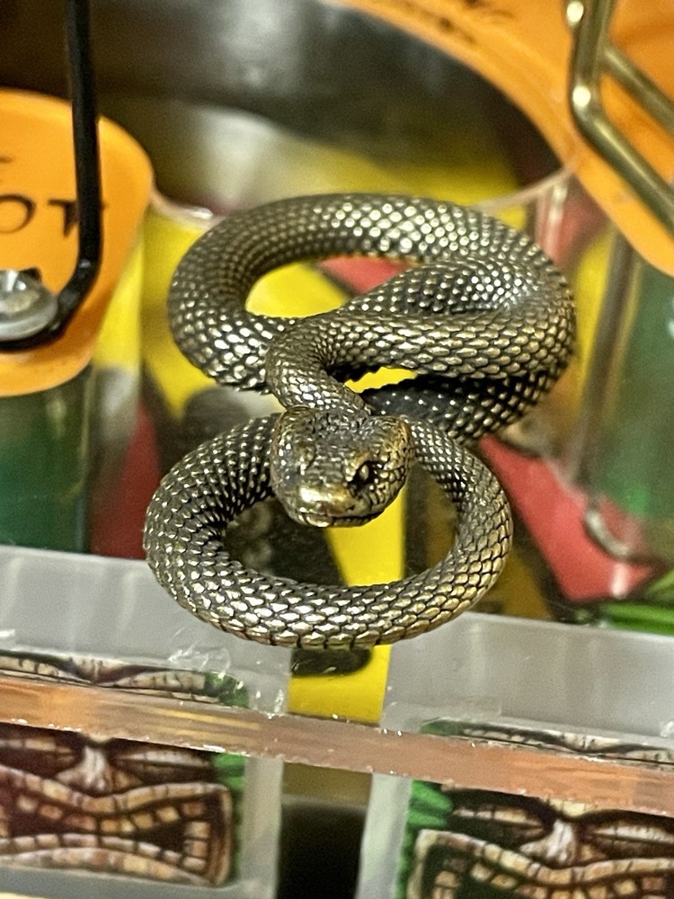 Indiana Jones Pinball Machine Snake Mod (SOLID BRASS!!)
