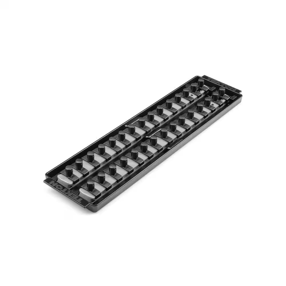 3/8 Inch Drive 2-Rail Socket Organizer Set, Gray (30-Tool)