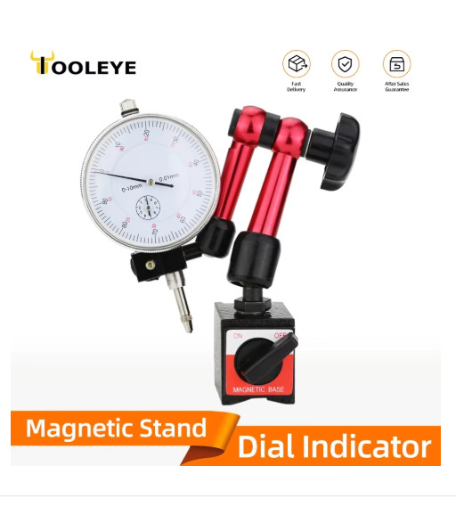Dial Indicator Magnetic Stand Holder Base for Micrometer Gauge