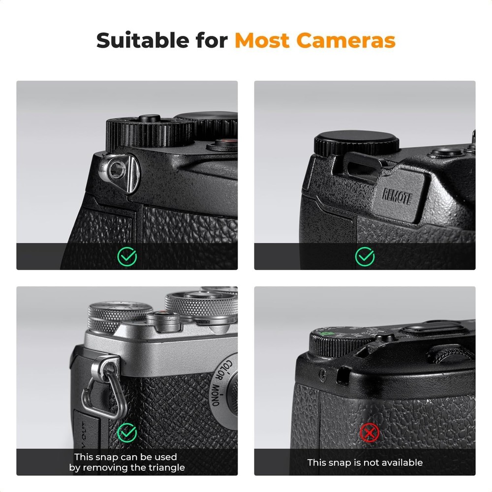 Camera Neck Strap,100cm Nylon Rope Camera Shoulder Strap with O-ring for DSLR...