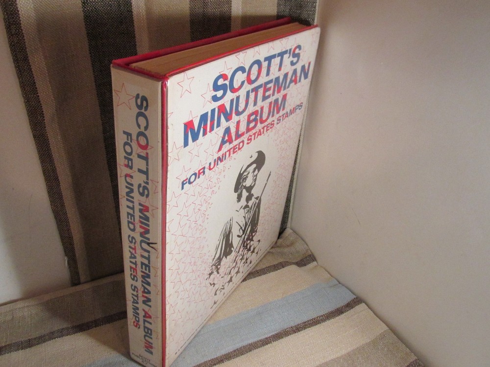1969 Scott's Minuteman Album For United States Stamps 100+ Used Stamps Inside