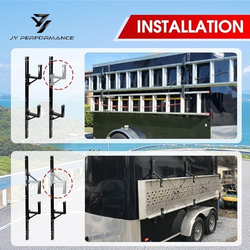 Trailer Ladder Rack Side Wall Mount for Enclosed Trailer Universal Adjustable