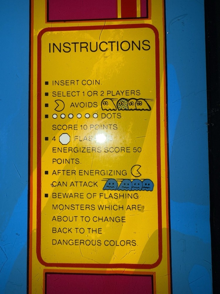 MS PAC-MAN ARCADE MIDWAY 1981 MACHINE