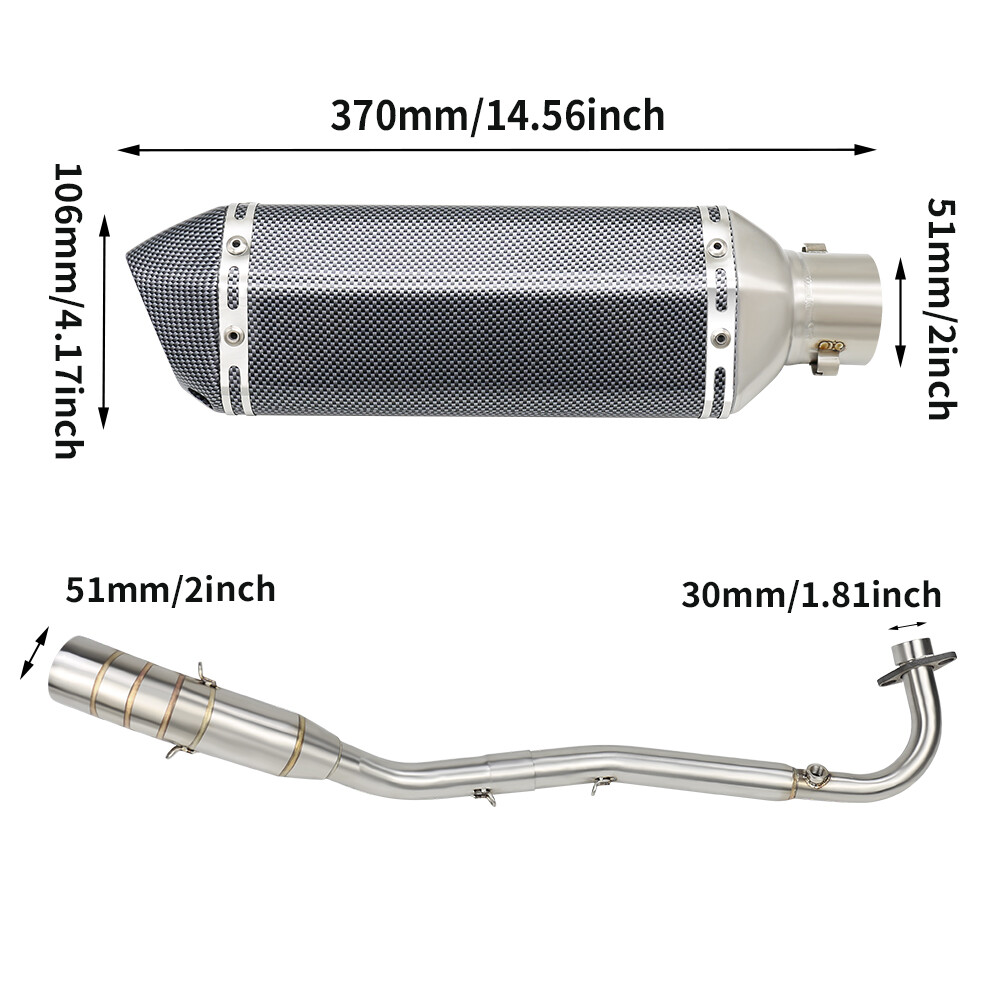 GP Racing Full Exhaust For 2017-2023 Kawasaki Z125 Pro Z 125