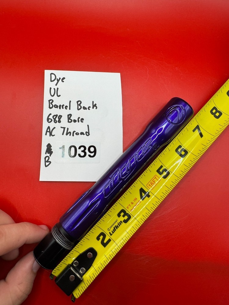 Dye UL Paintball Barrel Back 688 Bore AC Thread