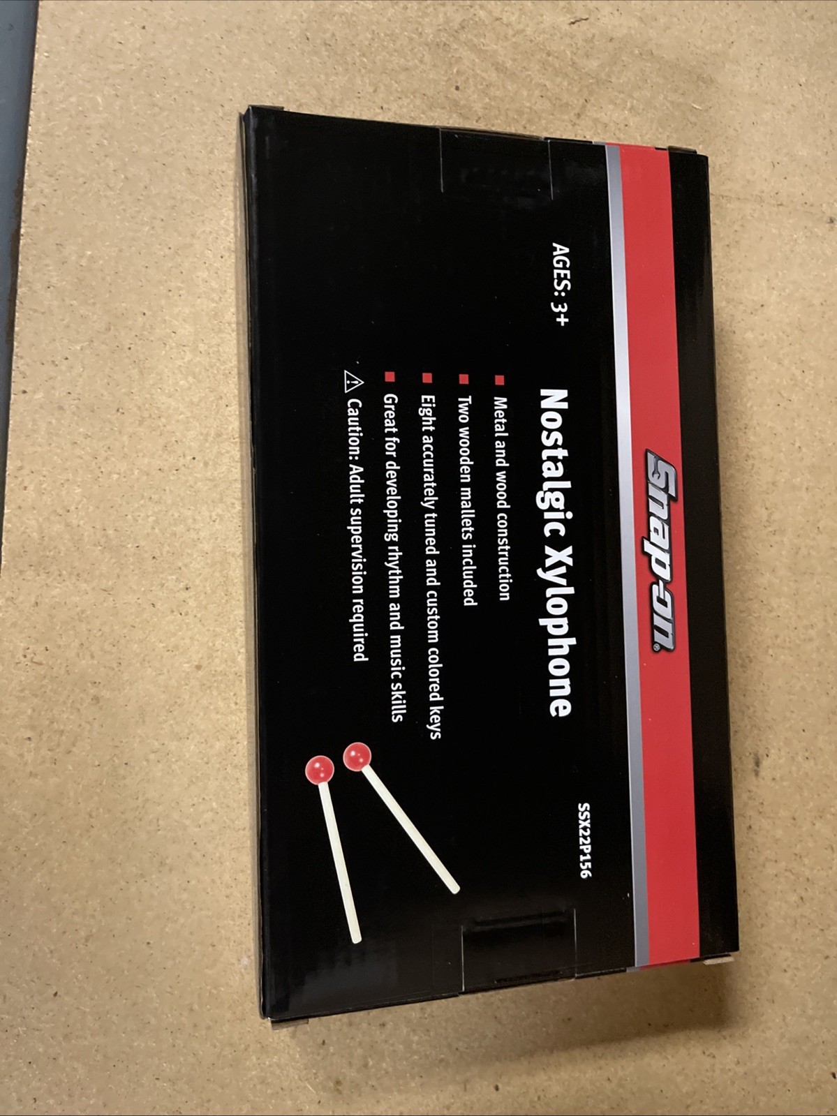 Snap-on Tools Colorful Nostalgic Xylophone Collectible Toy SSX22P156