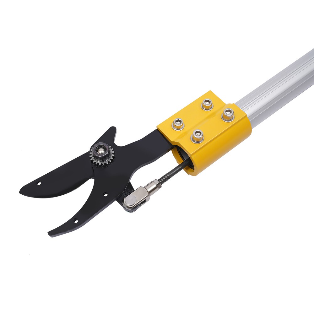 Electric Pruner Cordless Light Extension Pole Pruning Shears+2 Lithium Battery