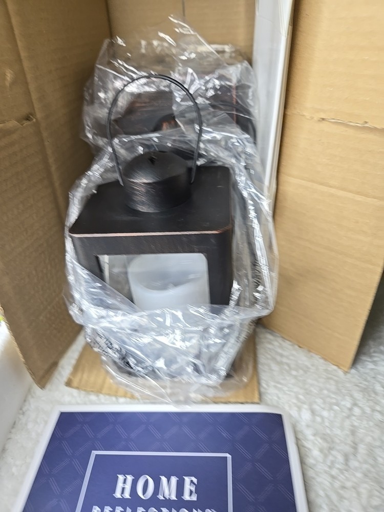 Home Reflections S/3 Mini Lanterns with Remote & Gift Boxes Bronze Color