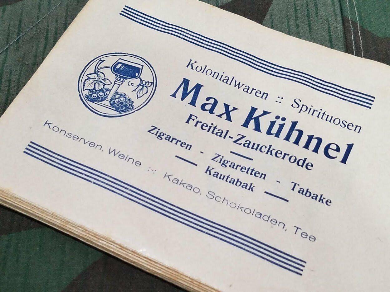 Original WWI German Soldier Theme Tobacco Bag Happy Smoking / Sad When Killing