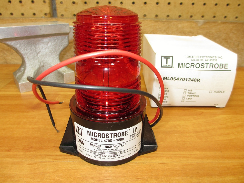 Tomar Electronics 470S-1280 *NEW* Red Flashing Light Signal Microstrobe
