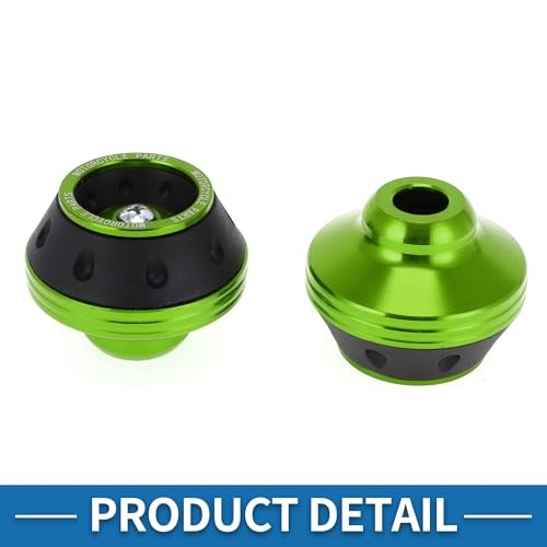 Motorcycle Front Fork Frame Sliders Falling Protection Wheel Crash Green