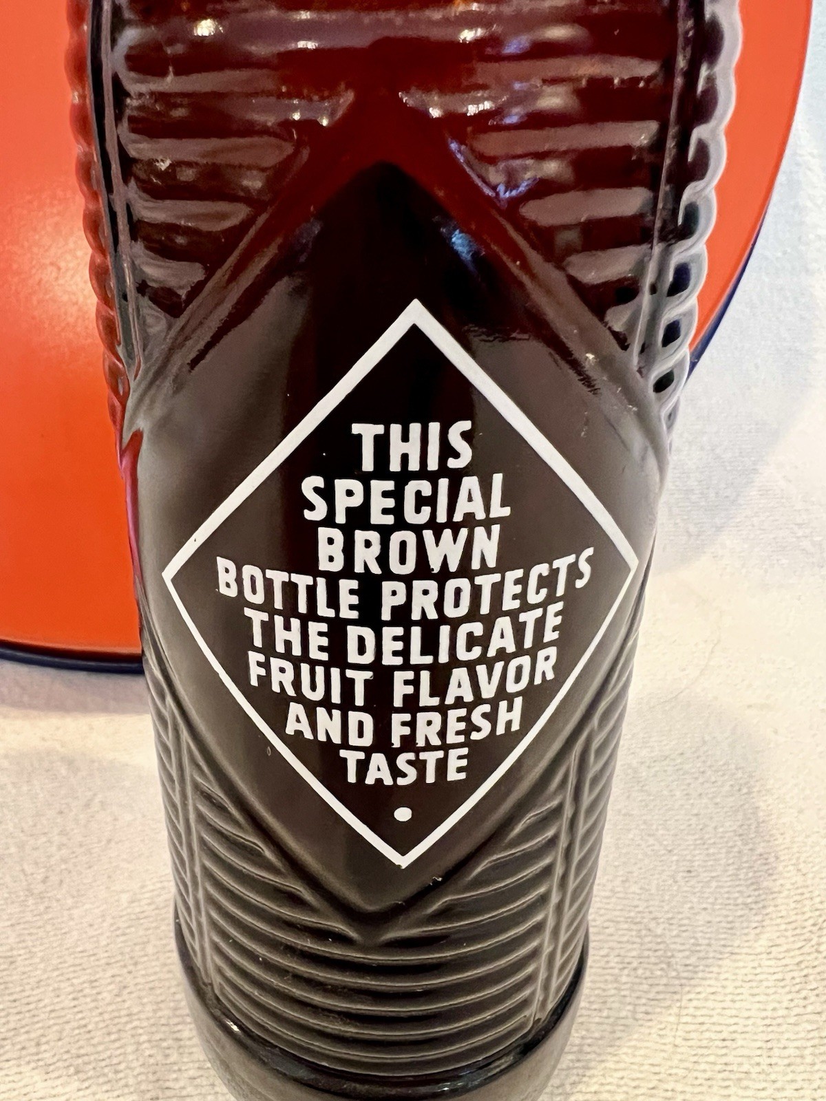 ORANGE CRUSH SODA Tin Serving Tray, 12” With Bottle ￼￼