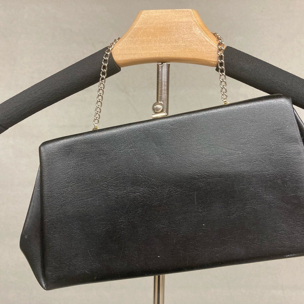 Sophisticated Black Leather Wristlet
