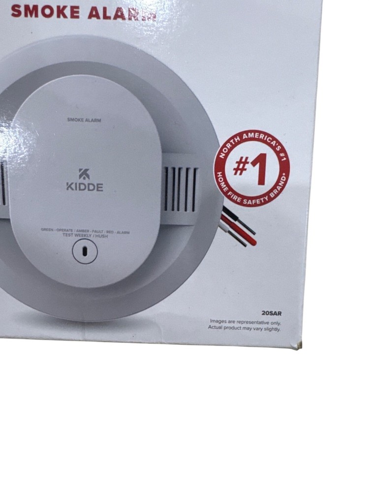 Kidde 20SAR Hardwired Smoke Detector, Battery Backup, Interconnectable, 2 Pack