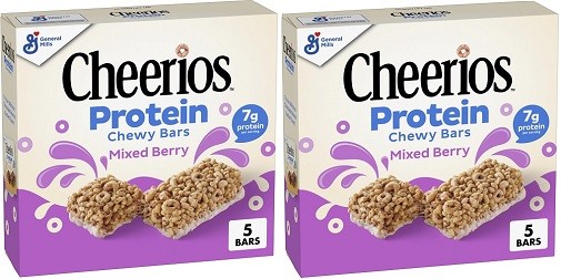 Cheerios Chewy Protein Bars Mixed Berry 2 Pack