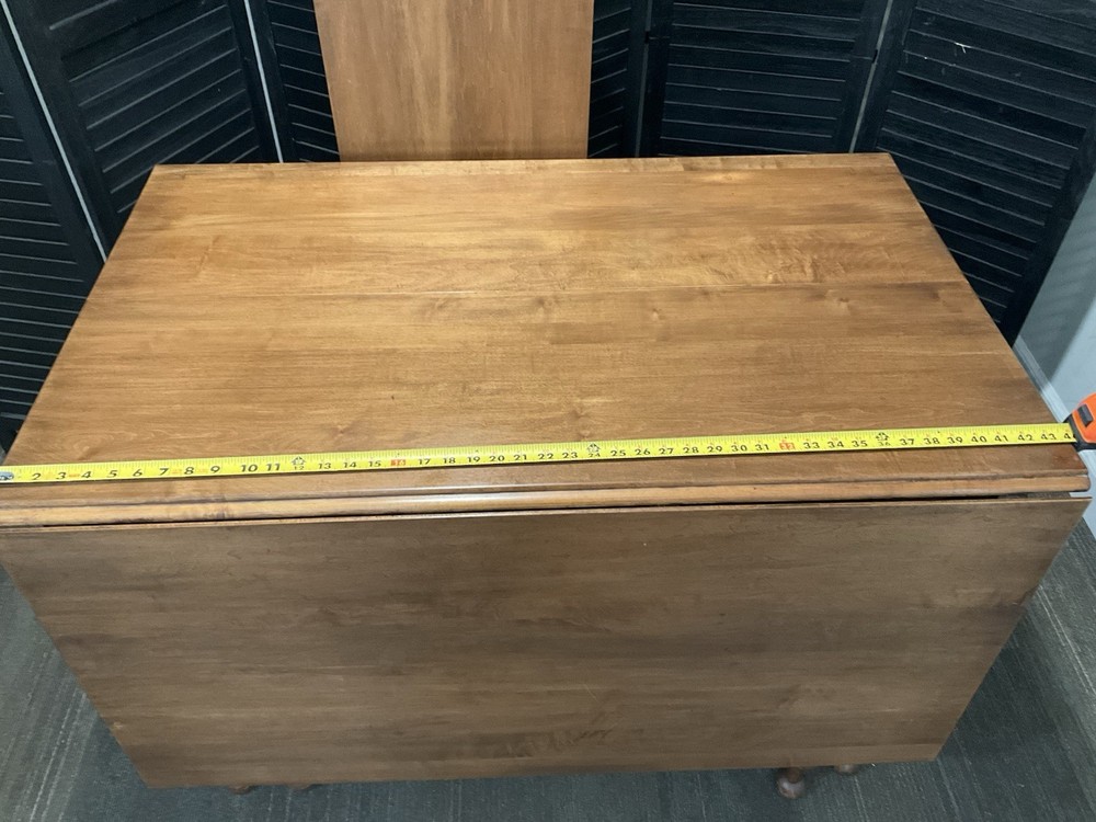 Willett Solid Lancaster County Maple Drop Leaf Table Gateleg W/Leaf 86" X 42" EX