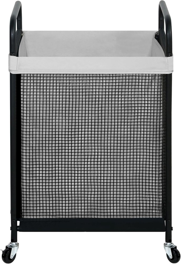 Laundry Hamper 3 Section 120L Rolling Laundry Sorter Cart W/ Removable &
