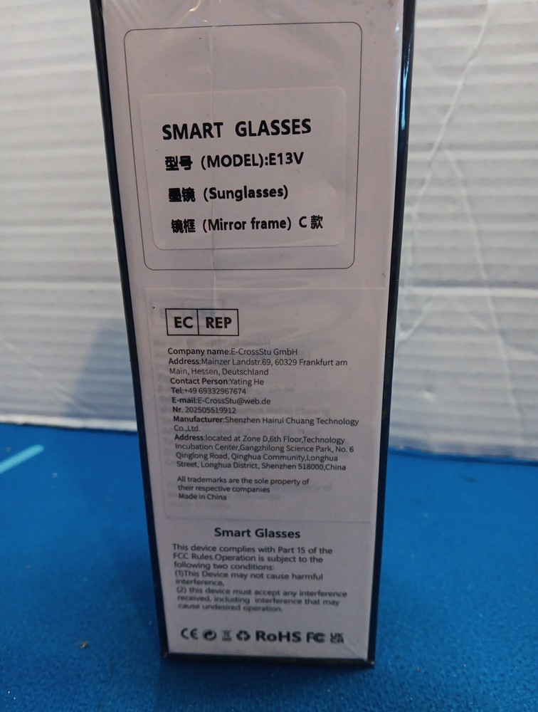 E13V Smart Glasses Bluetooth Sunglasses Mirror Frame