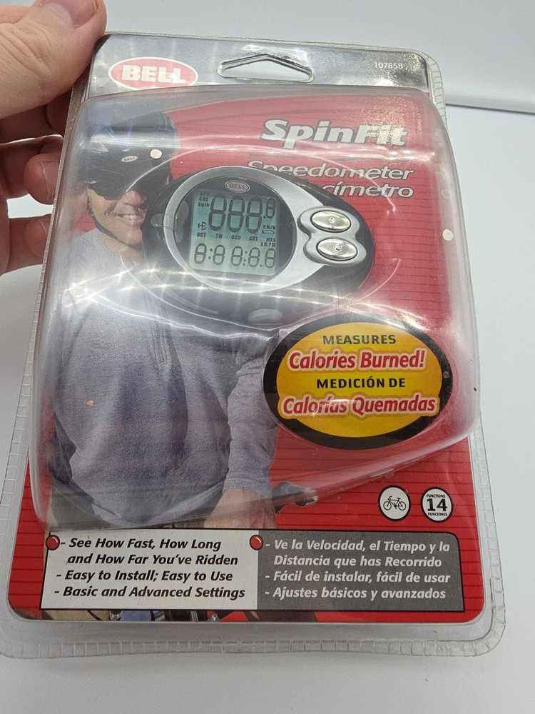 Bell SpinFit 14 Function Bicycle Speedometer w Speed Distance Time Calorie Count